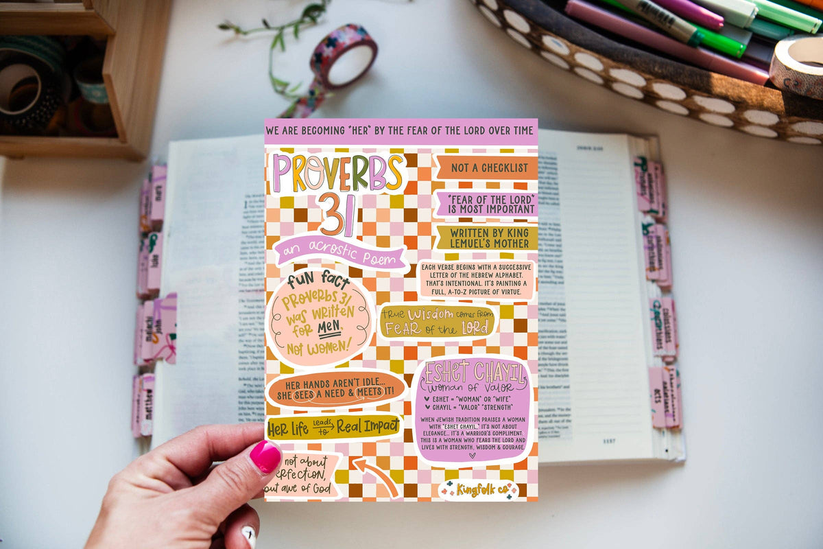 proverbs 31 sticker sheet