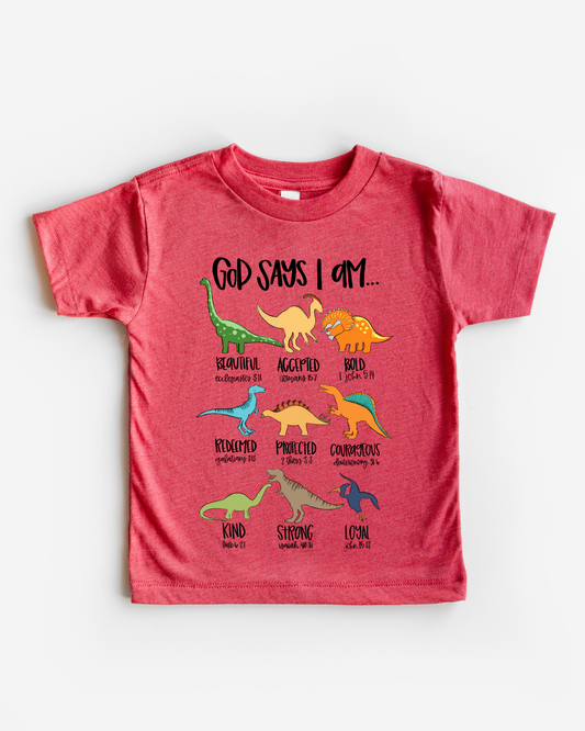 God says i am | DINO tee