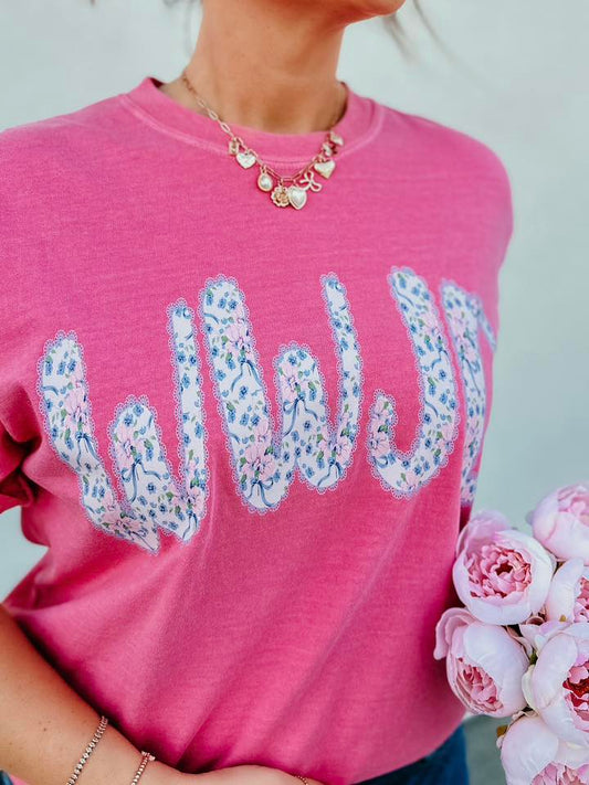 wwjd floral christian t-shirt comfort colors crunchberry faith graphic tee
