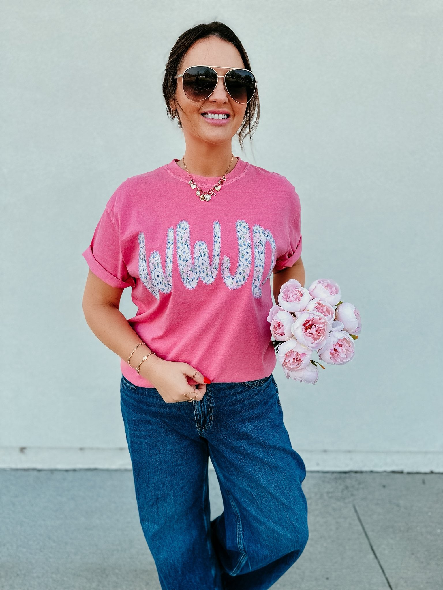 wwjd floral christian t-shirt comfort colors crunchberry faith graphic tee