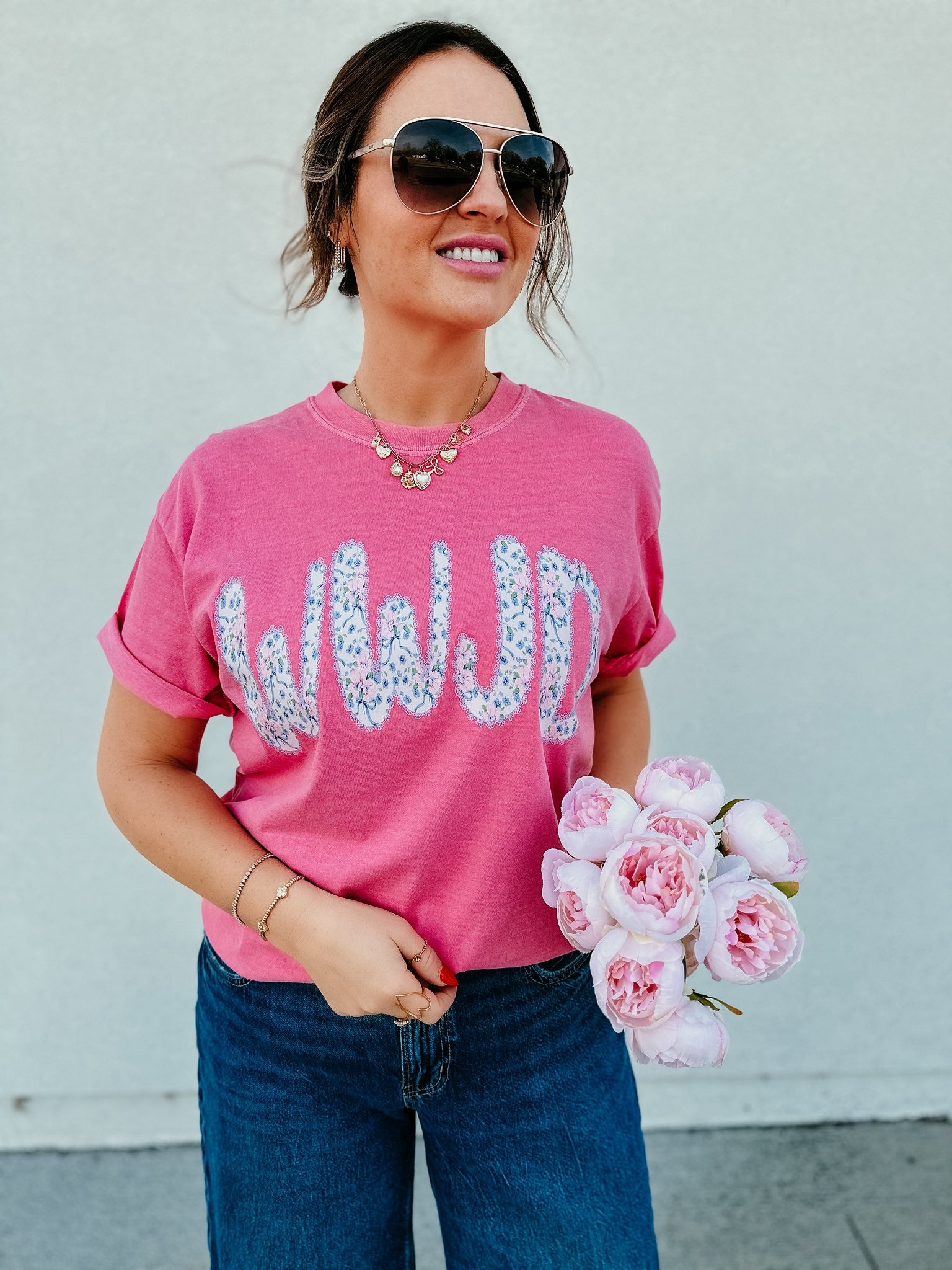 what would Jesus do floral christian t-shirt comfort colors crunchberry faith apparel